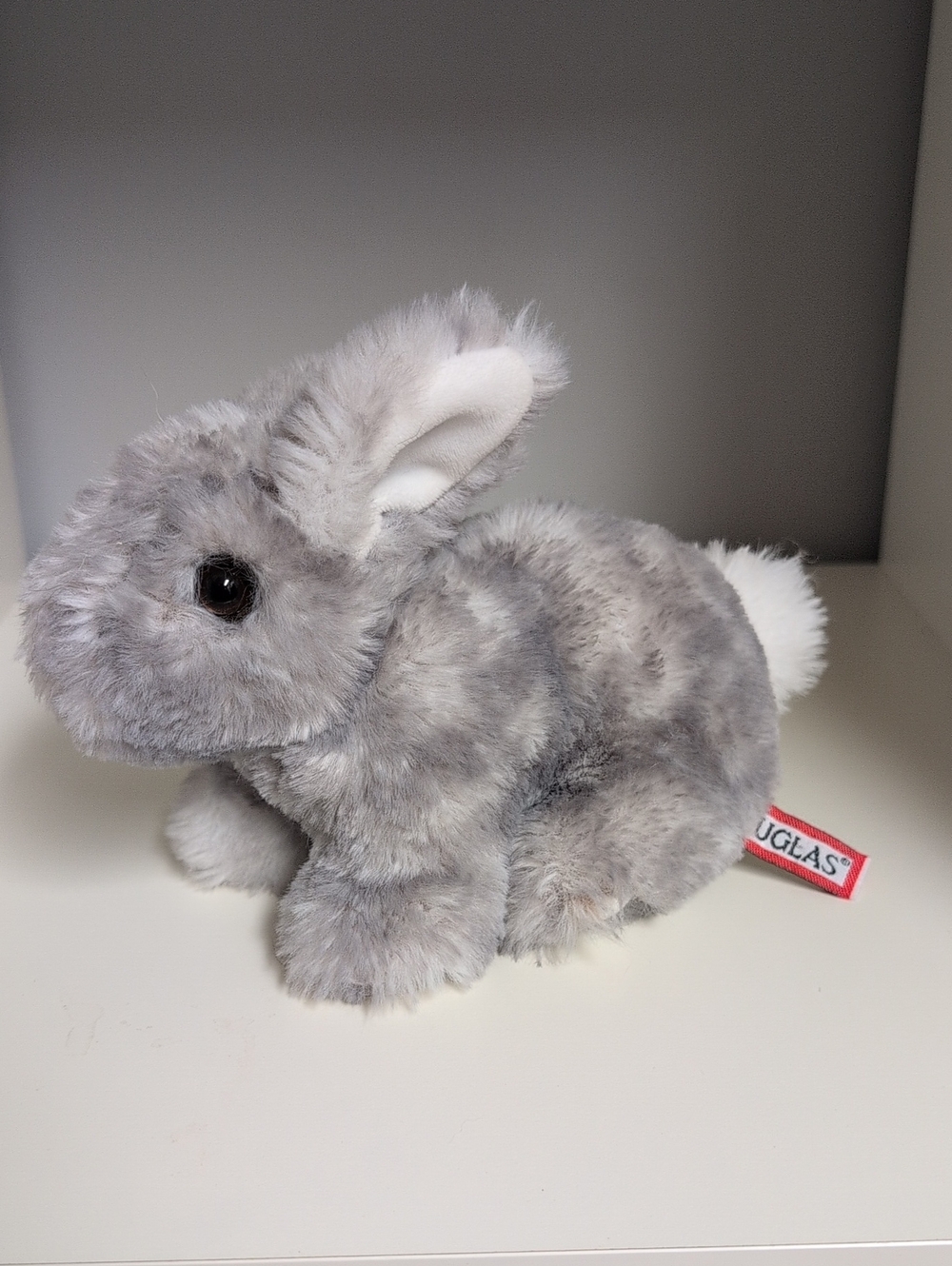 💜2/$20💜 Douglas Grey Crouching Bunny Rabbit 7" Collectible Plush Excellent